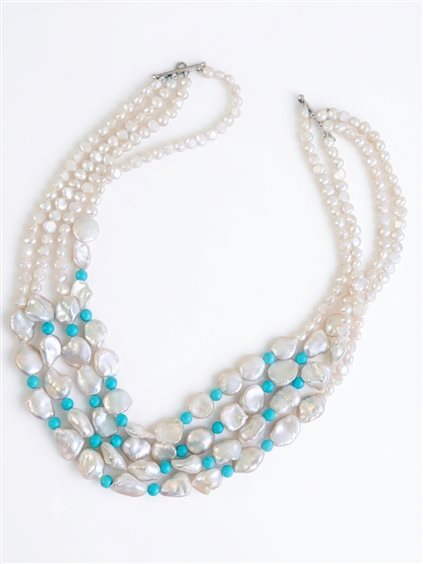 Collar Verynice Mujer in Plata Perla A305 - A305